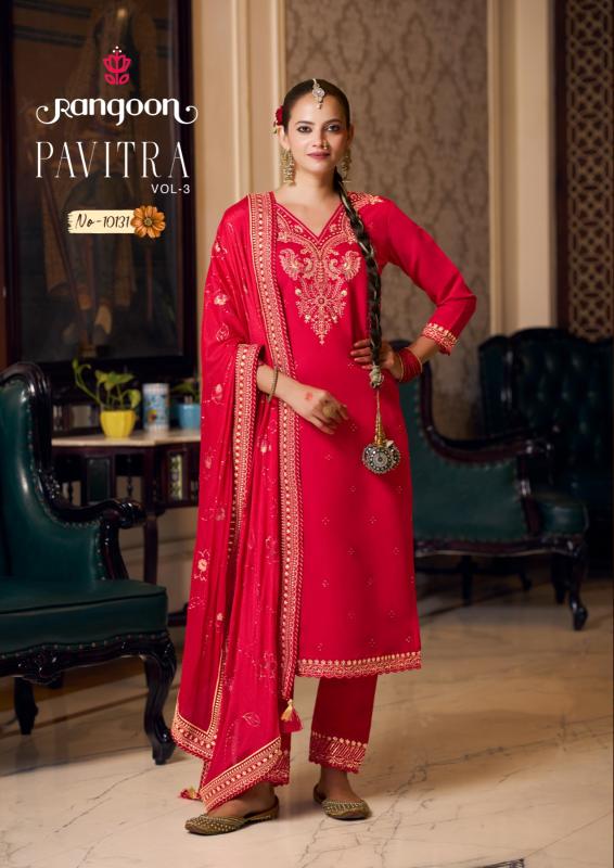 Rangoon Pavitra vol 3 catalog designer kurtis supplier surat