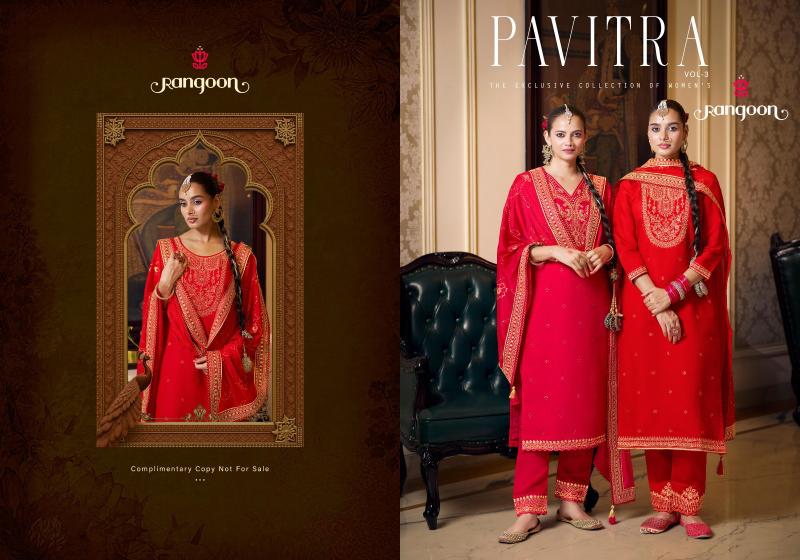 Rangoon Pavitra vol 3 catalog designer kurtis supplier surat