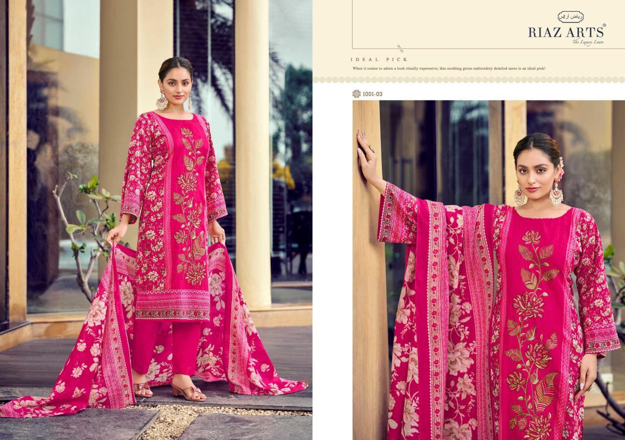 Riaz Arts Bin Saeed catalog surat dress material wholesale price