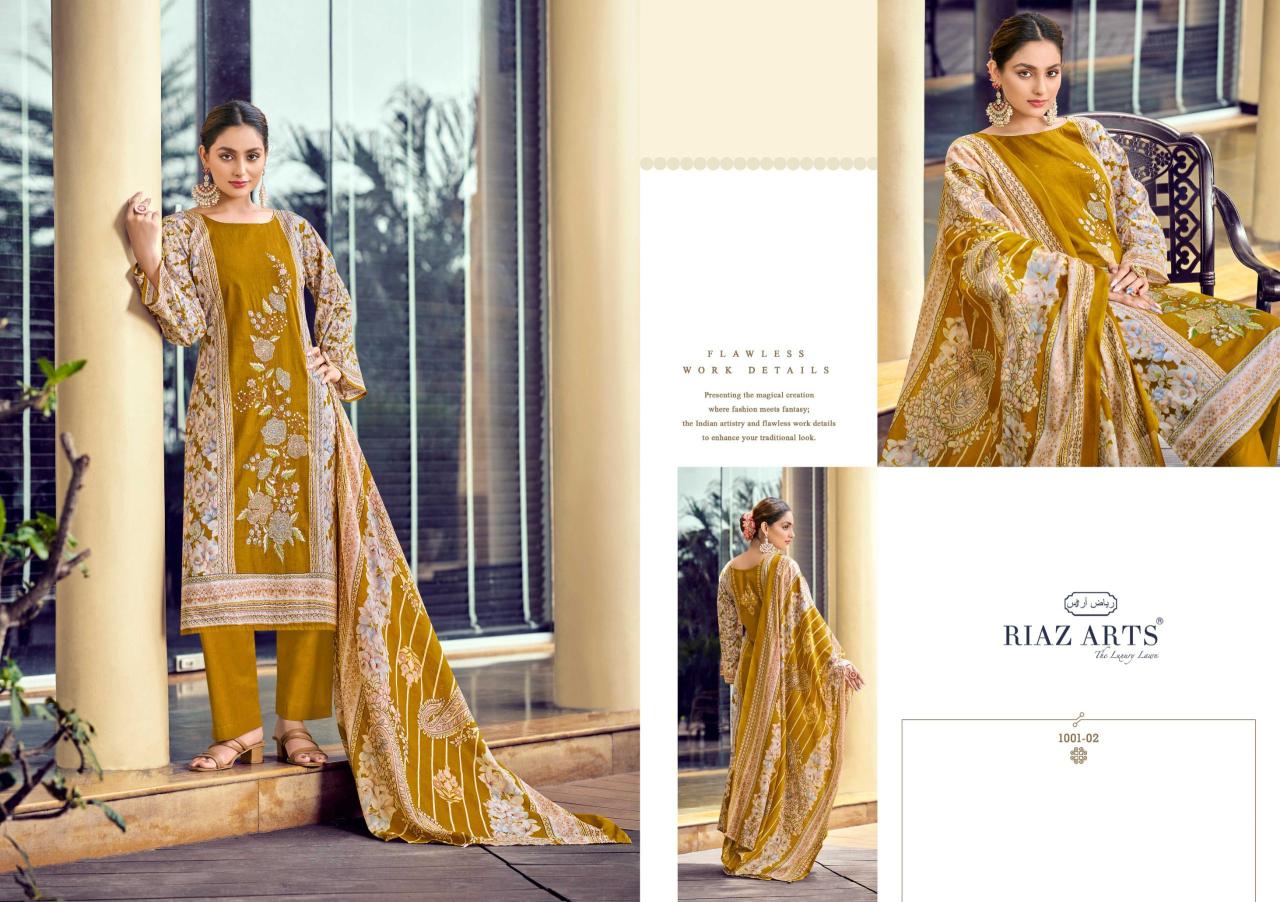 Riaz Arts Bin Saeed catalog surat dress material wholesale price