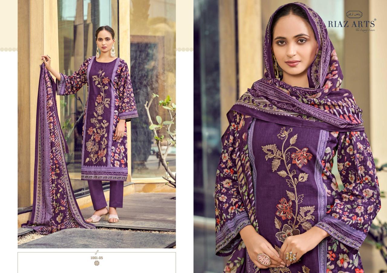 Riaz Arts Bin Saeed catalog surat dress material wholesale price