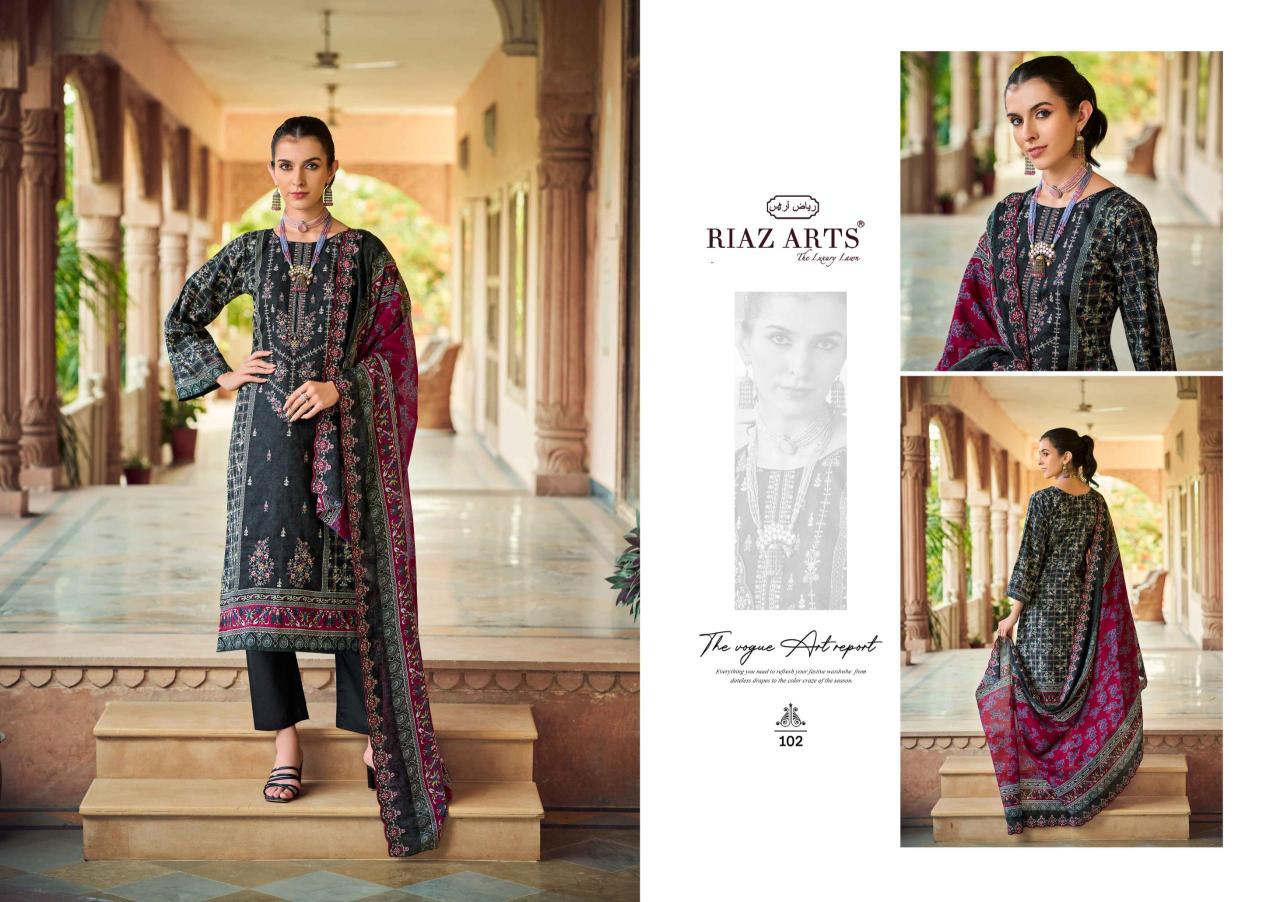 Riaz Arts Chevron Vol 2 Catalog aarvi fashion dress material wholesale