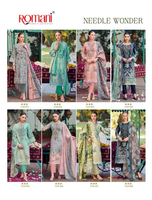 Romani Needle Wonder catalog wholesale dress material in ahmedabad