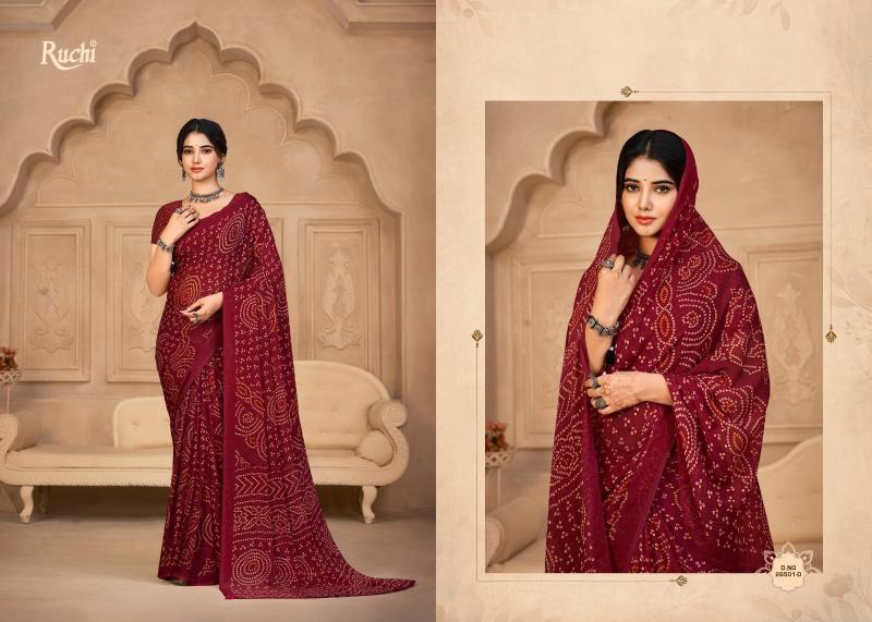 Ruchi Star Chiffon 134 catalog kolkata sarees surat