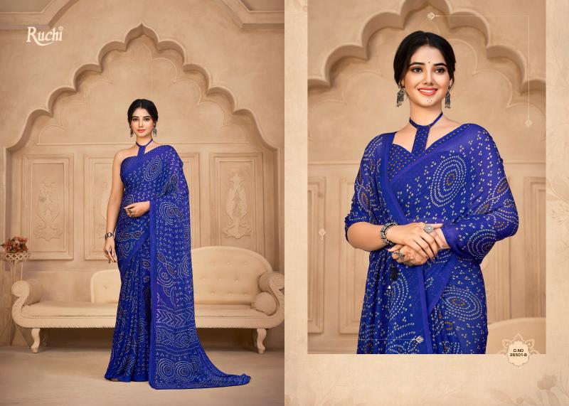 Ruchi Star Chiffon 134 catalog kolkata sarees surat