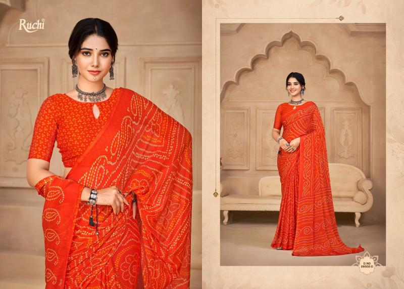 Ruchi Star Chiffon 134 catalog kolkata sarees surat
