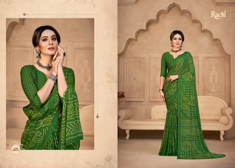 Ruchi Star Chiffon 134 catalog kolkata sarees surat