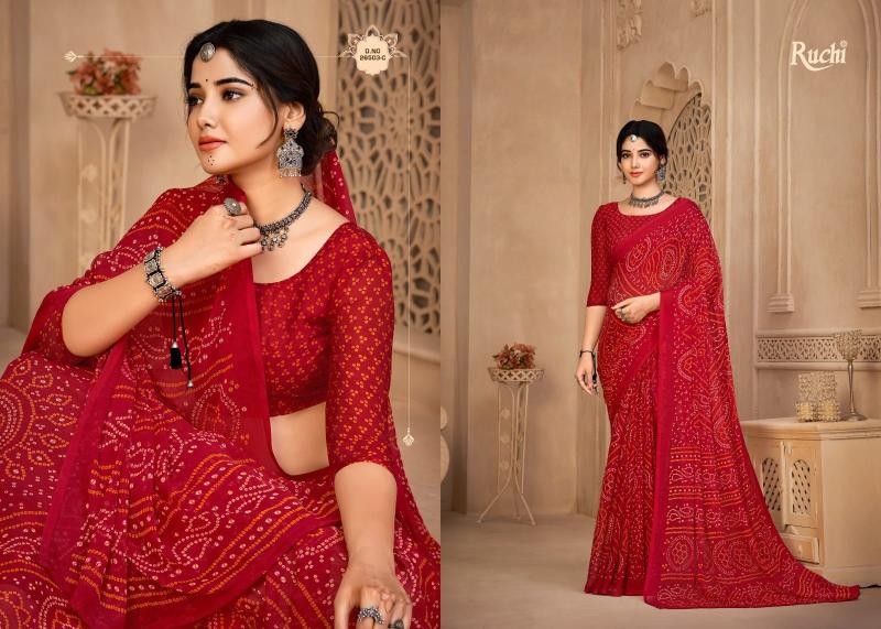 Ruchi Star Chiffon 134 catalog kolkata sarees surat