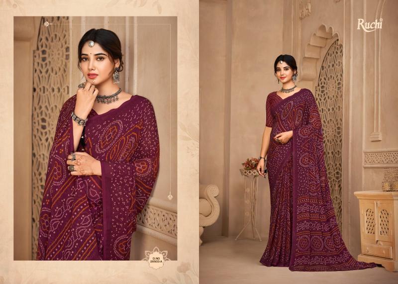 Ruchi Star Chiffon 134 catalog kolkata sarees surat