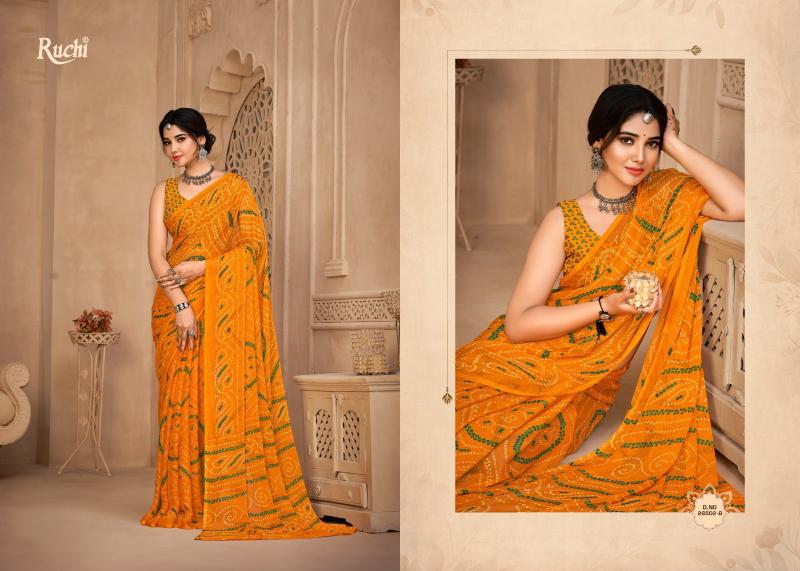 Ruchi Star Chiffon 134 catalog kolkata sarees surat