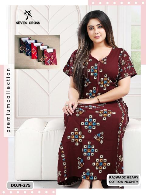 Sabella 274 & 275 catalog rajwadi cotton nighty