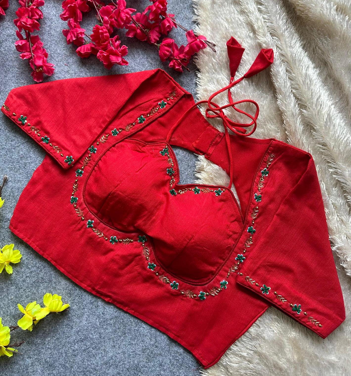 Sabella Khadi Cotton catalog festival wear blouse