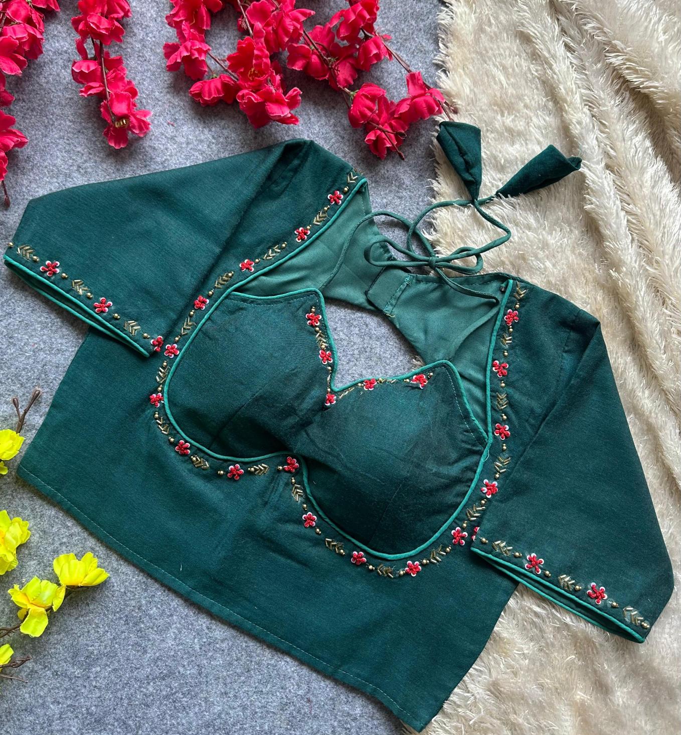 Sabella Khadi Cotton catalog festival wear blouse