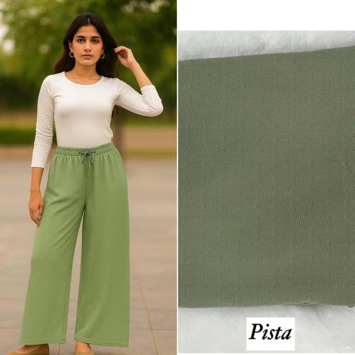 Sabella Textured  Palazzo catalog comfort lady pants wholesale price