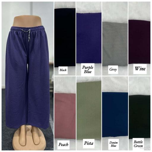 Sabella Textured  Palazzo catalog comfort lady pants wholesale price