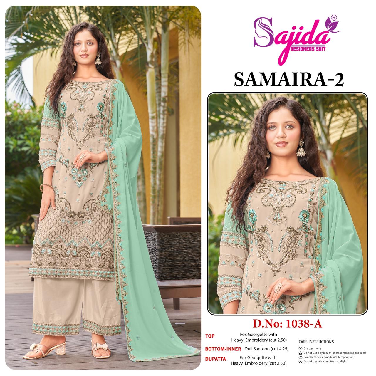 Sajida Samiar vol 2 catalog fashid wholesale pakistani suit