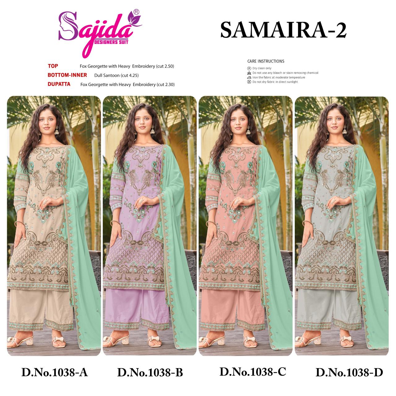 Sajida Samiar vol 2 catalog fashid wholesale pakistani suit