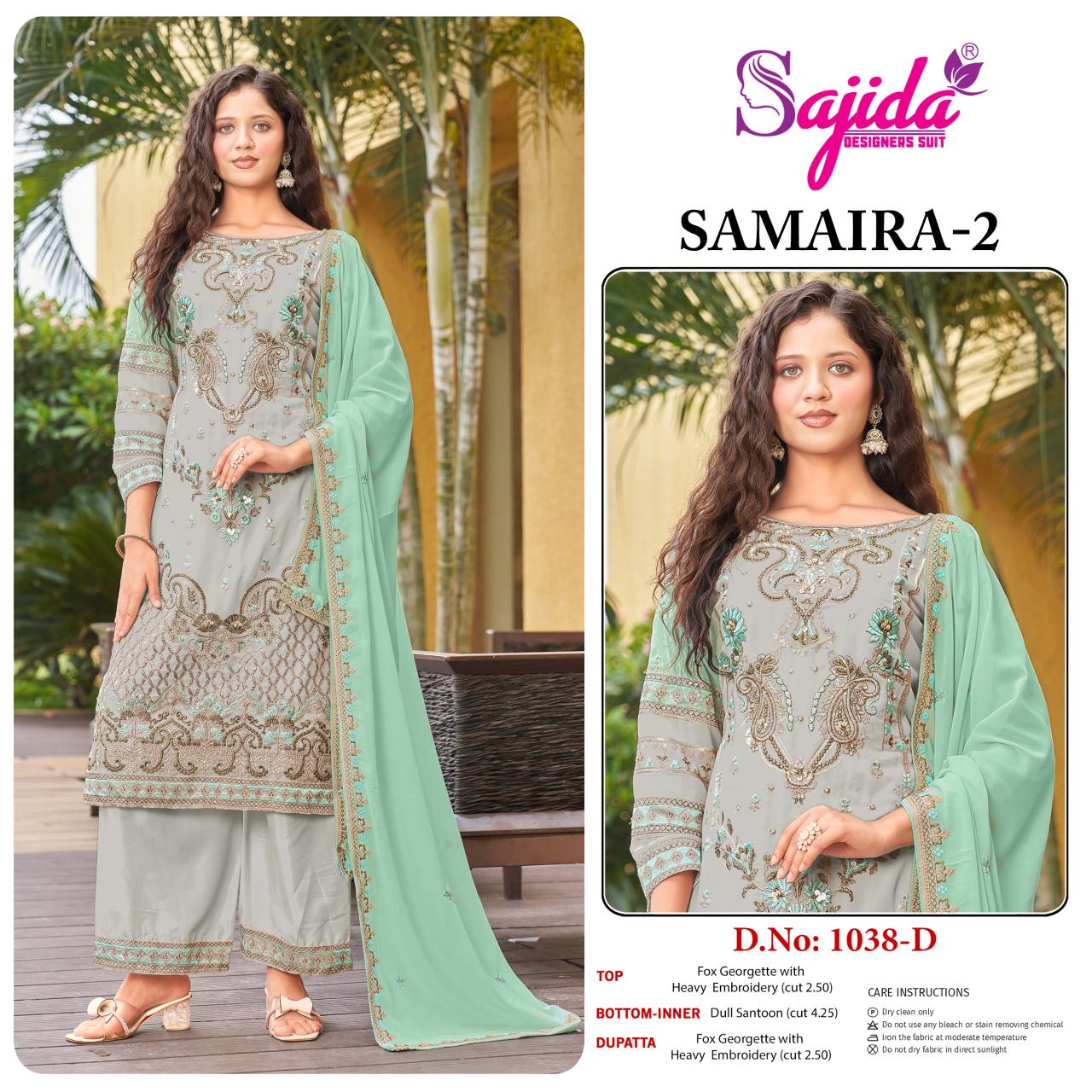Sajida Samiar vol 2 catalog fashid wholesale pakistani suit