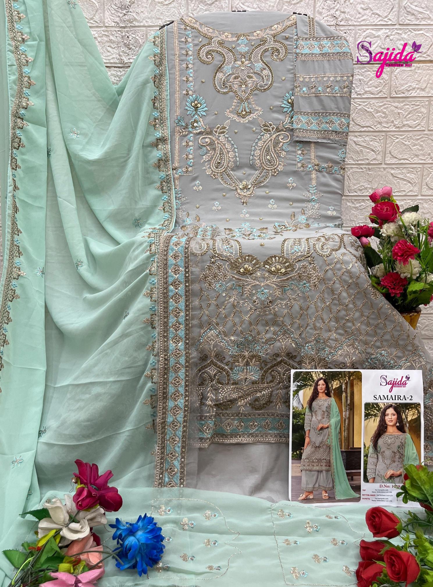 Sajida Samiar vol 2 catalog fashid wholesale pakistani suit