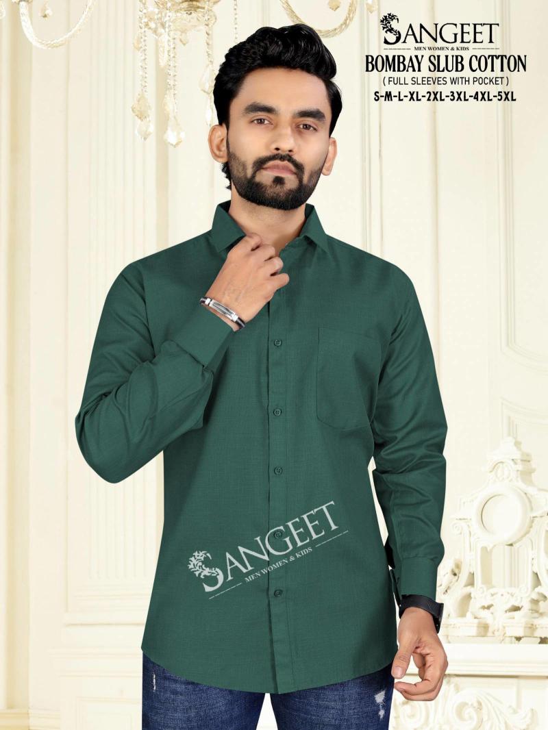 Sangeet Bombay Slub Cotton catalog wholesale mens shirts