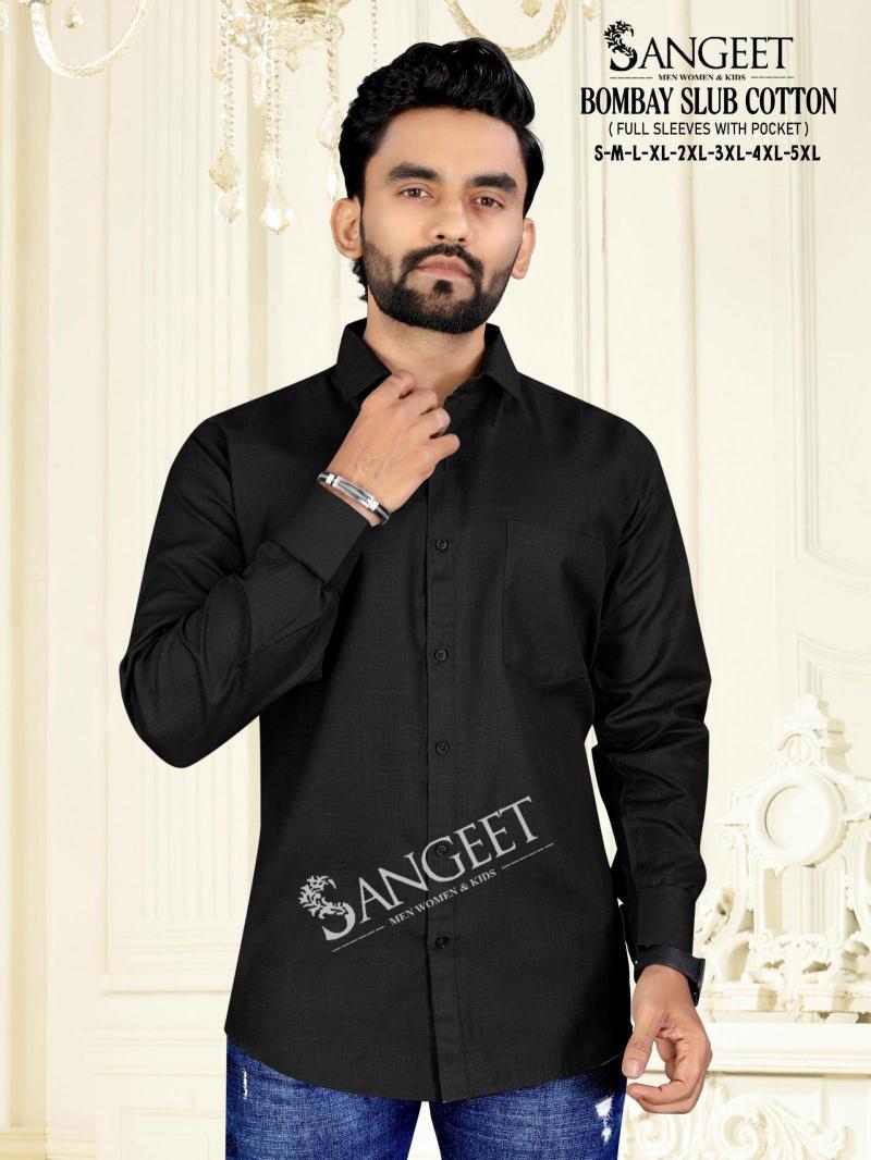 Sangeet Bombay Slub Cotton catalog wholesale mens shirts