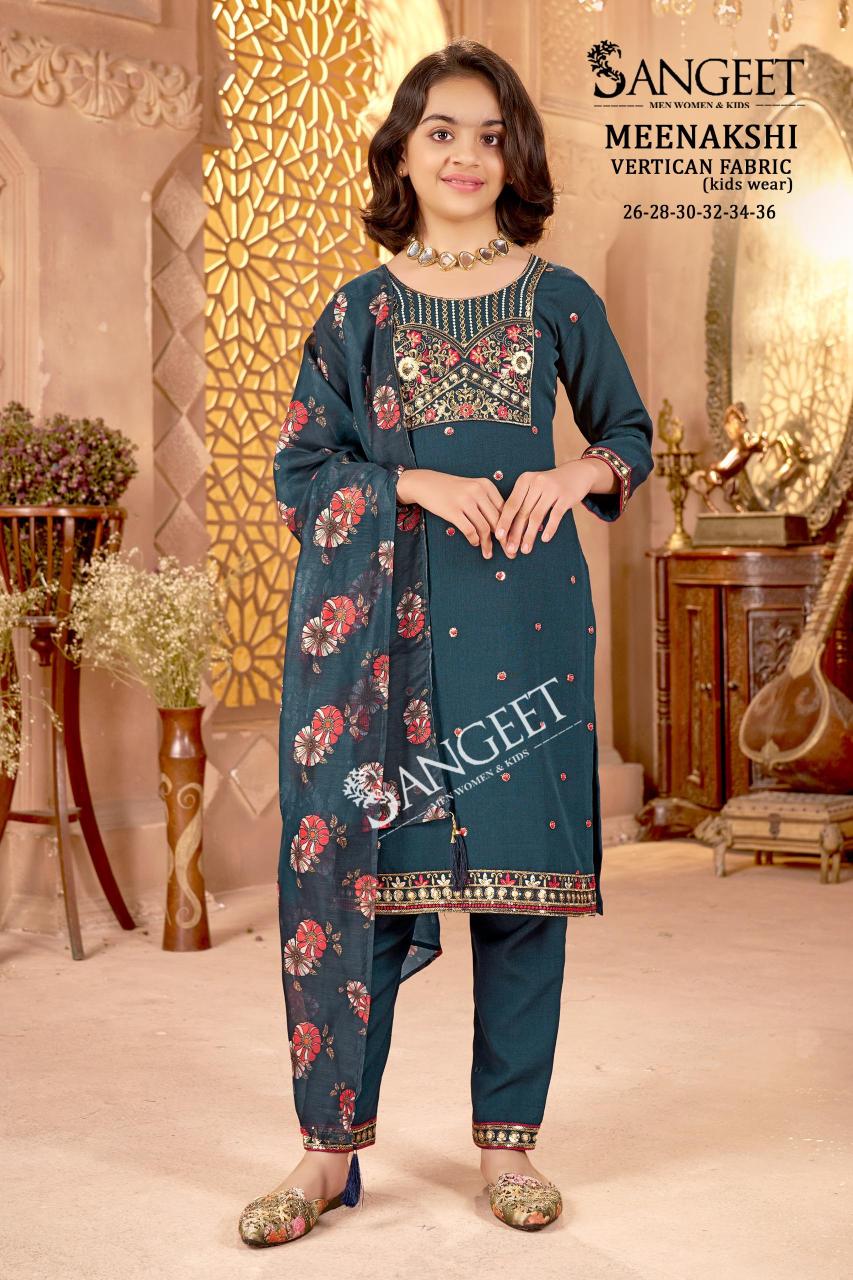 Sangeet Meenakshi catalog kids wear kurti 