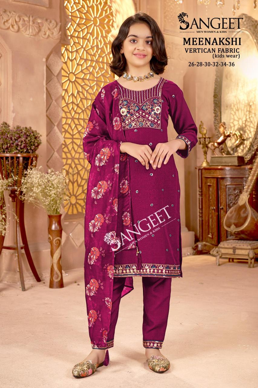 Sangeet Meenakshi catalog kids wear kurti 