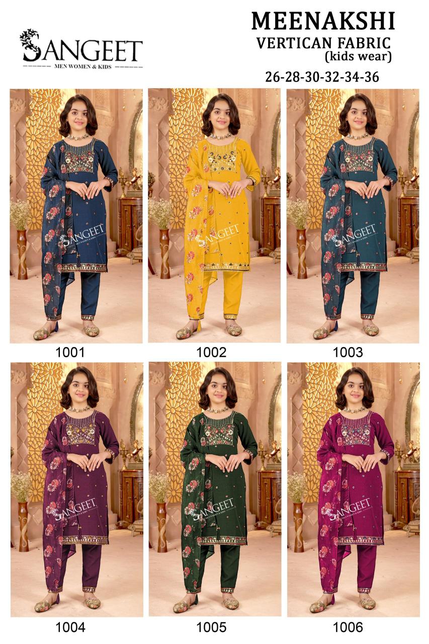 Sangeet Meenakshi catalog kids wear kurti 