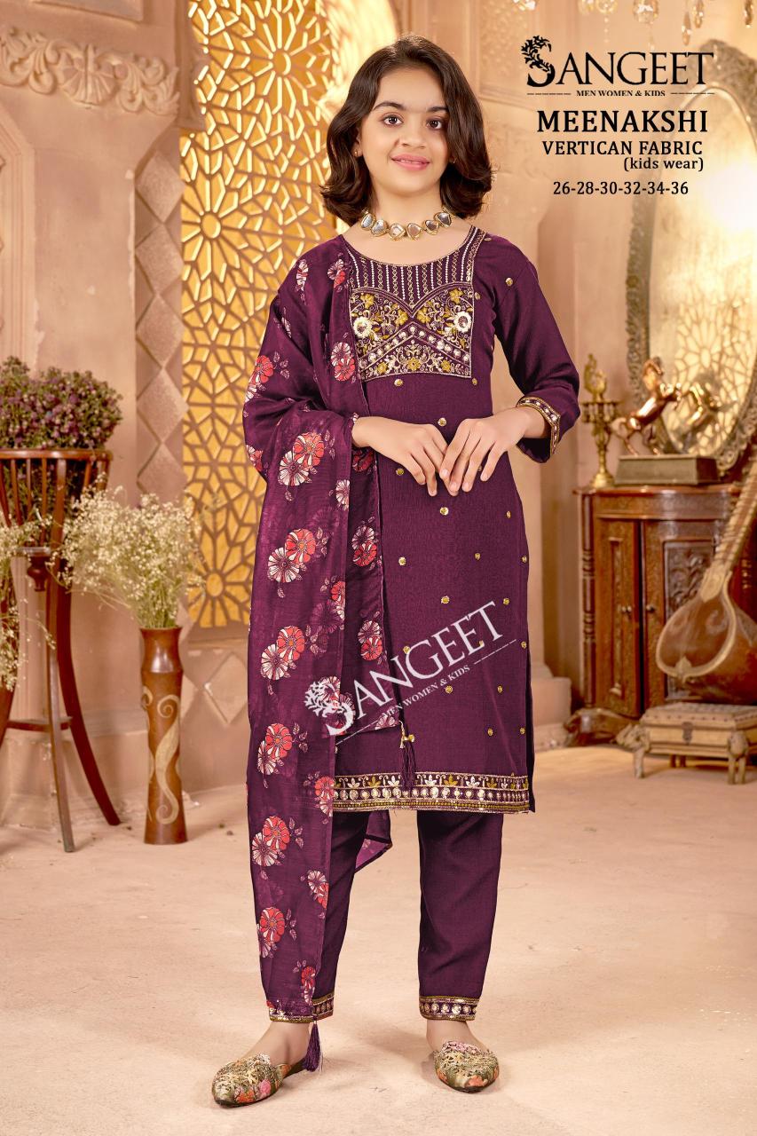 Sangeet Meenakshi catalog kids wear kurti 