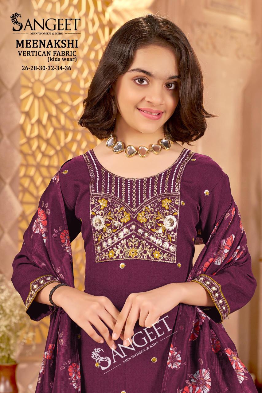 Sangeet Meenakshi catalog kids wear kurti 