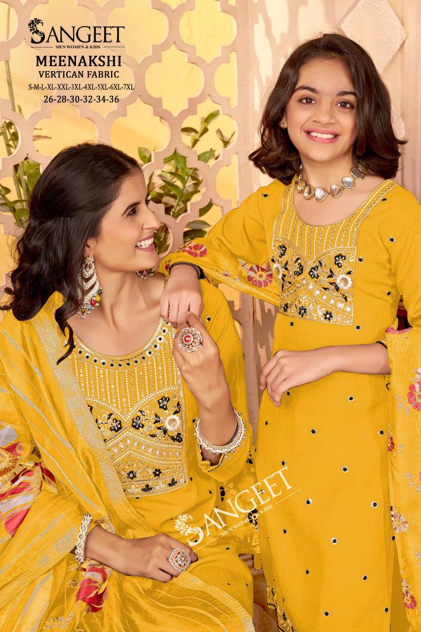 Sangeet Meenakshi catalog mom and daughter kurtis