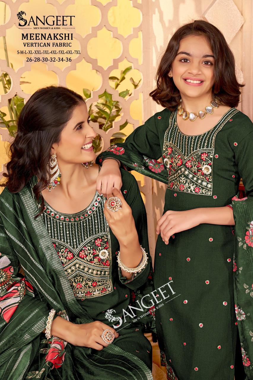 Sangeet Meenakshi catalog mom and daughter kurtis