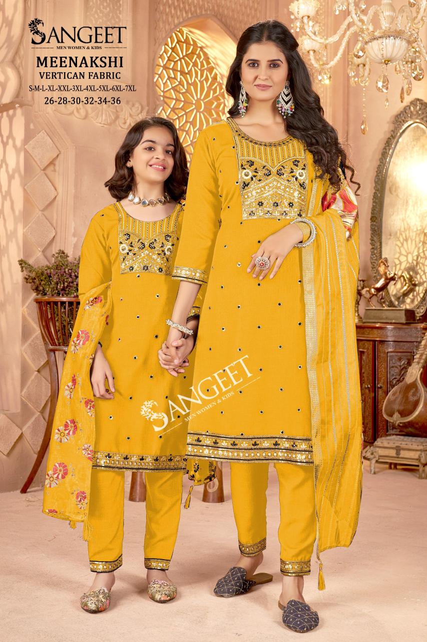 Sangeet Meenakshi catalog mom and daughter kurtis