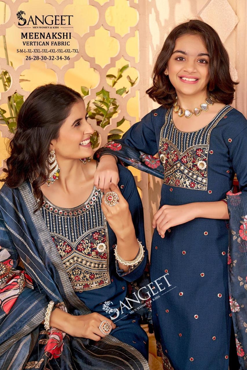 Sangeet Meenakshi catalog mom and daughter kurtis