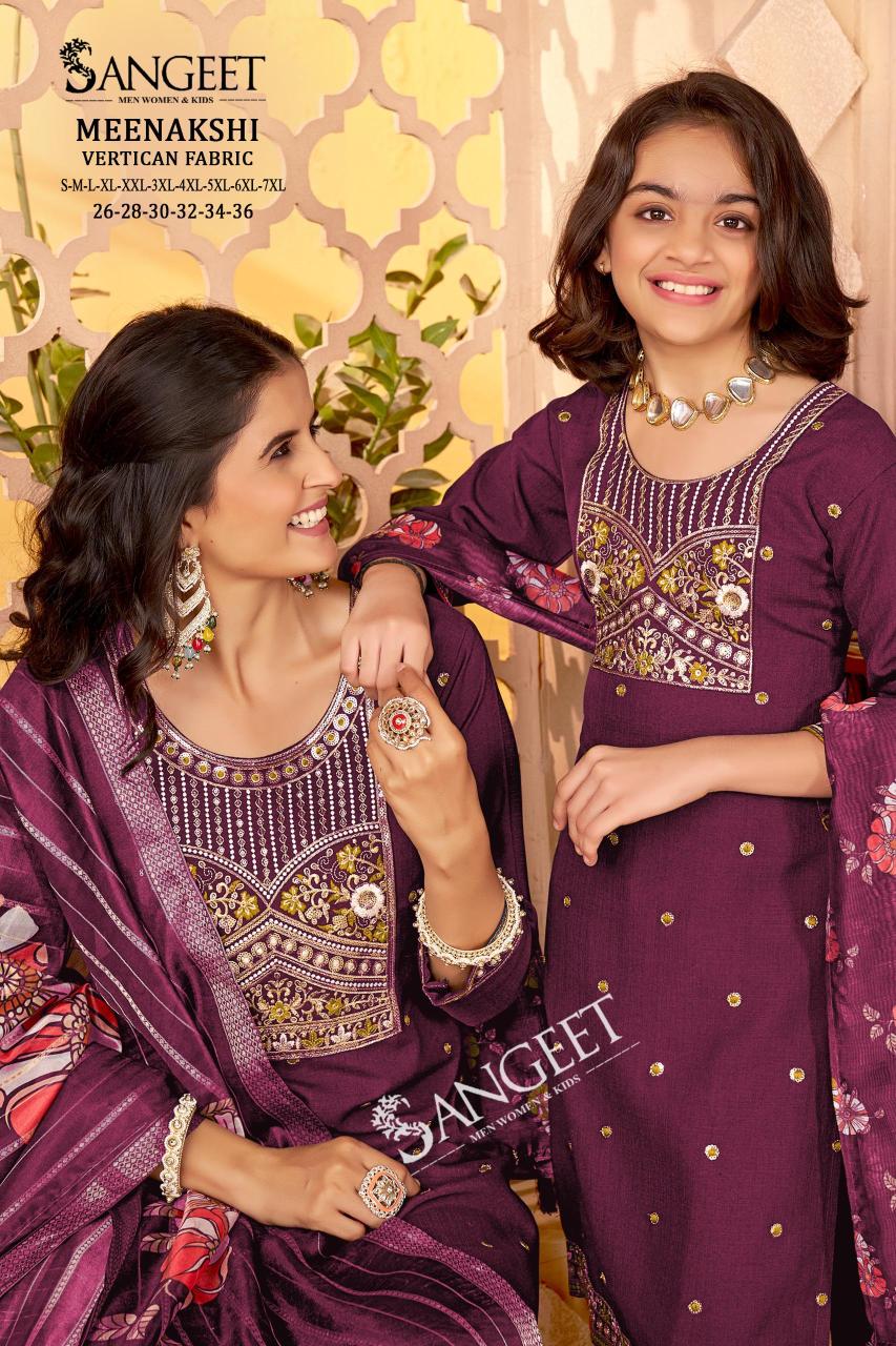 Sangeet Meenakshi catalog mom and daughter kurtis