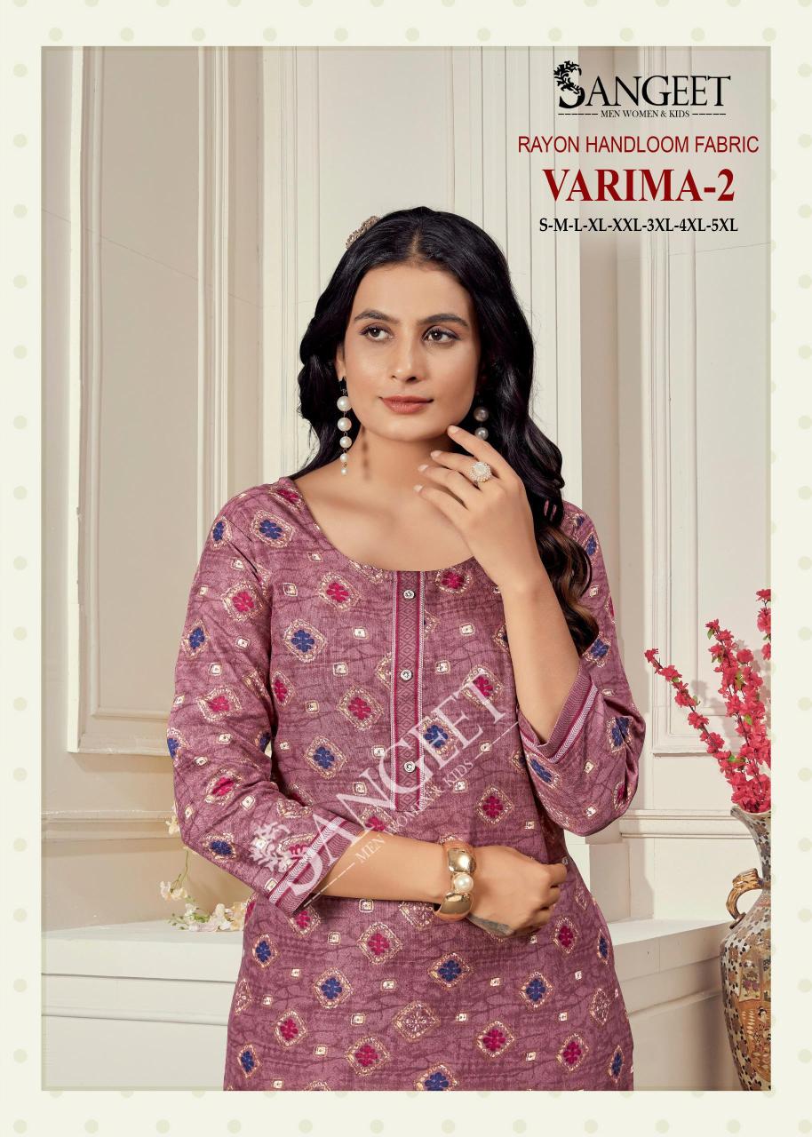 Sangeet Varima Vol 2 catalog best kurti manufacturere in surat