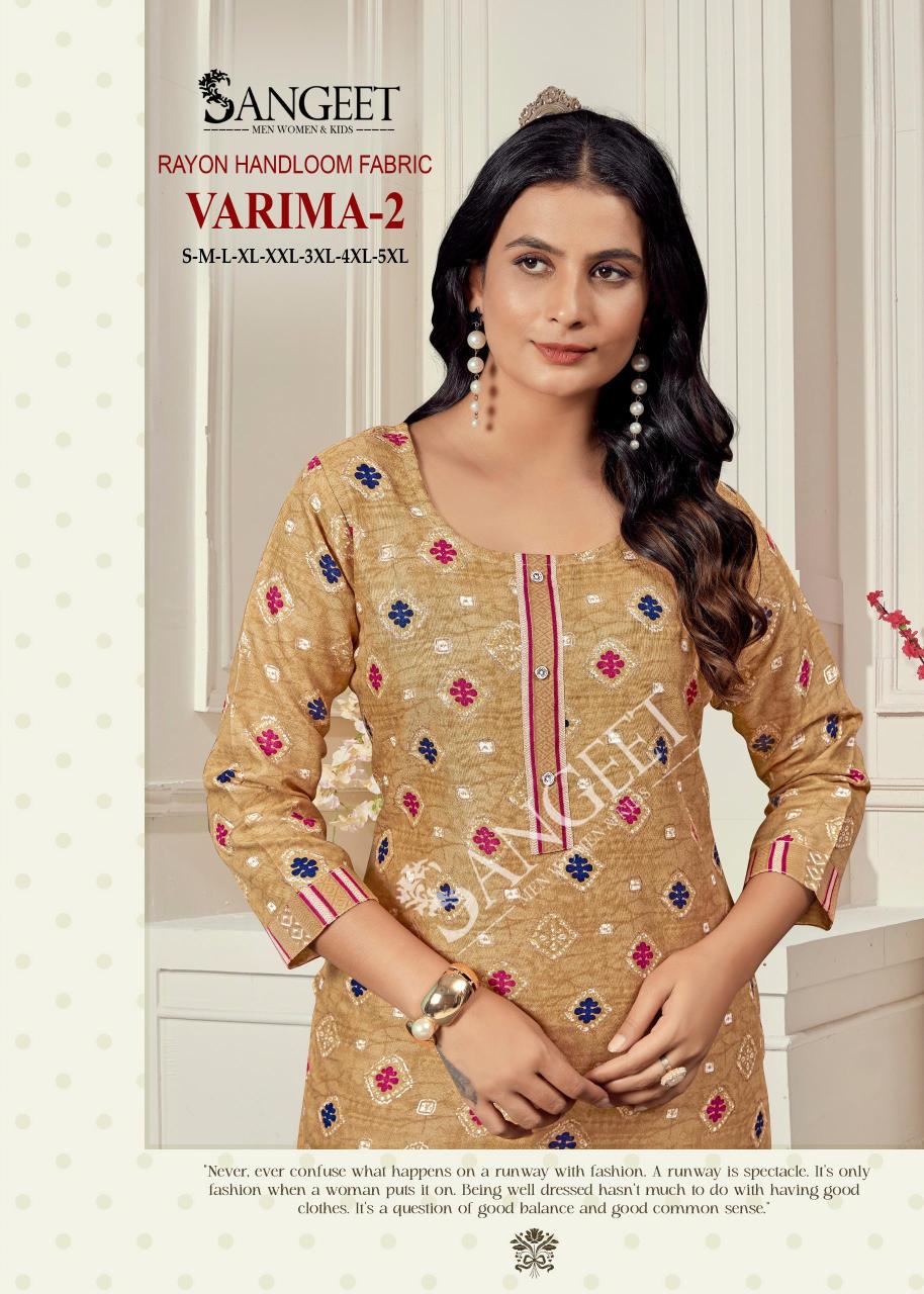 Sangeet Varima Vol 2 catalog best kurti manufacturere in surat