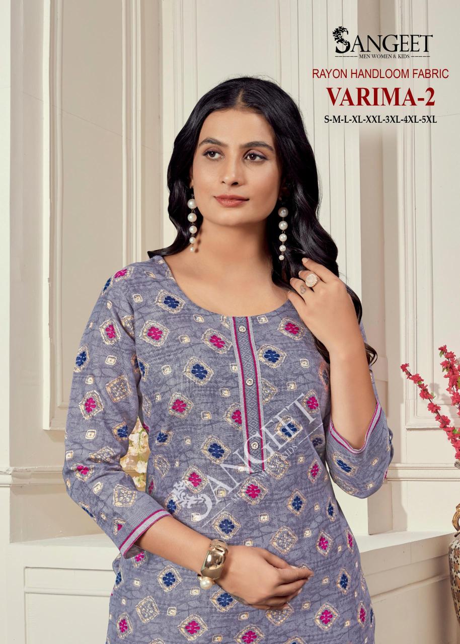 Sangeet Varima Vol 2 catalog best kurti manufacturere in surat