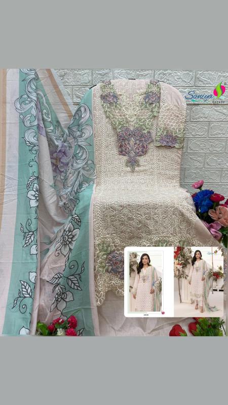 Saniya Adan Libas Chikankari Vol 34 Catalog wholesale pakistani suits dwarka delhi