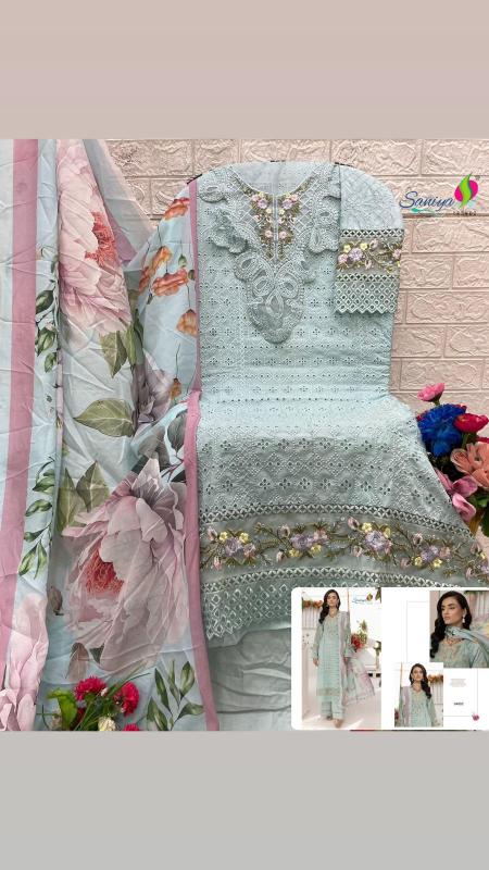 Saniya Adan Libas Chikankari Vol 34 Catalog wholesale pakistani suits dwarka delhi