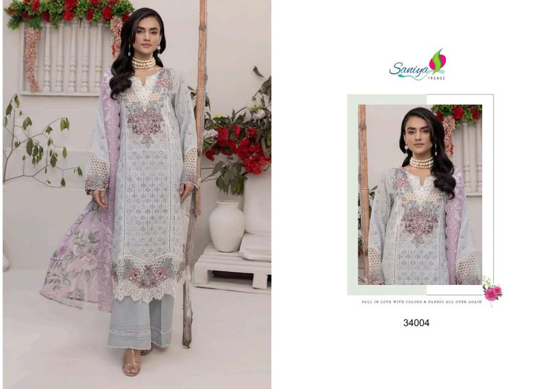 Saniya Adan Libas Chikankari Vol 34 Catalog wholesale pakistani suits dwarka delhi