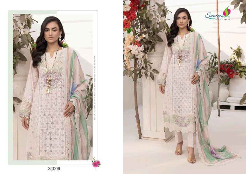Saniya Adan Libas Chikankari Vol 34 Catalog wholesale pakistani suits dwarka delhi