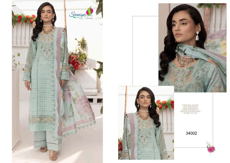 Saniya Adan Libas Chikankari Vol 34 Catalog wholesale pakistani suits dwarka delhi