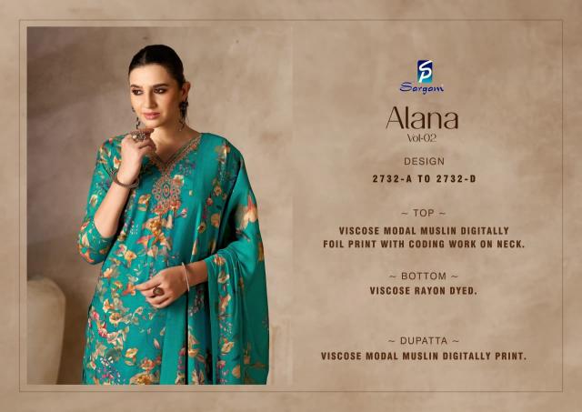 Sargam Alana vol 2 catalog wholesale dress material in amritsar