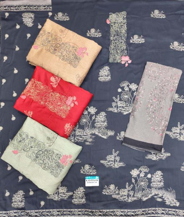 Sargam Lotus catalog designer dress materials in mumbai wholesale