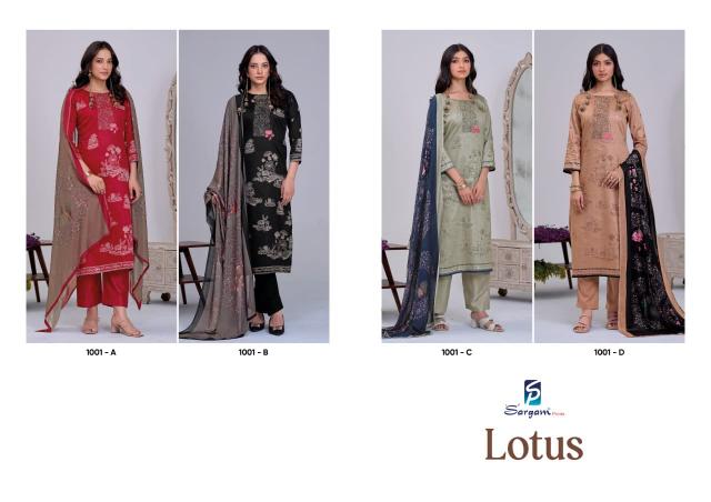 Sargam Lotus catalog designer dress materials in mumbai wholesale