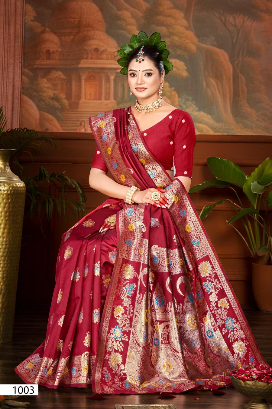 Saroj Pushpam silk vol.1 50*600 silk saree in surat with price wholesale