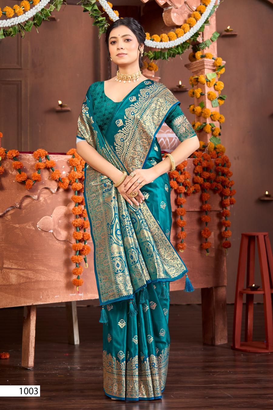 Saroj Sunaina satin vol.1 Satin silk saree in surat with price wholesale