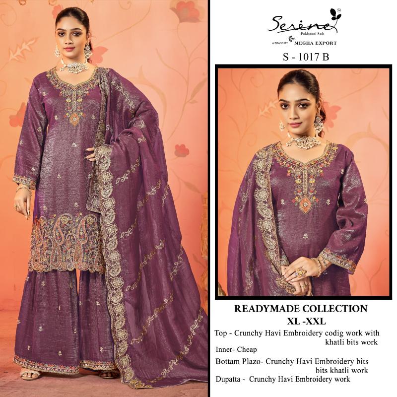 Serine S 1017 catalog pakistani suits wholesale surat