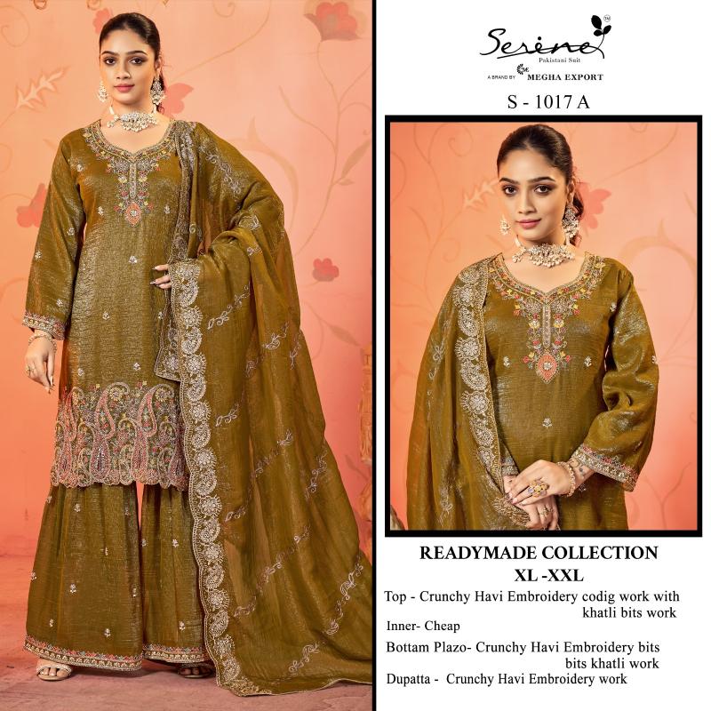 Serine S 1017 catalog pakistani suits wholesale surat